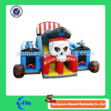 Thème de bateau pirate enfants jeu d&#39;obstacles gonflable pirate gonflable combo